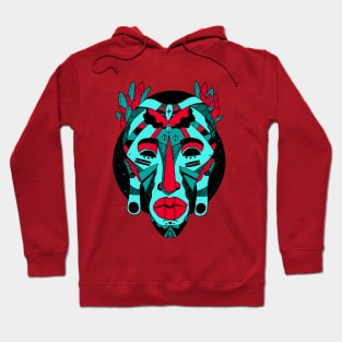 Turqred African Mask 1 Hoodie